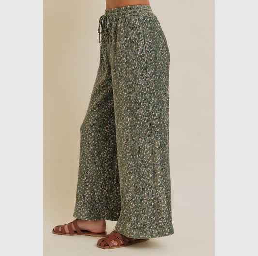 Ditsy Velvet Pants